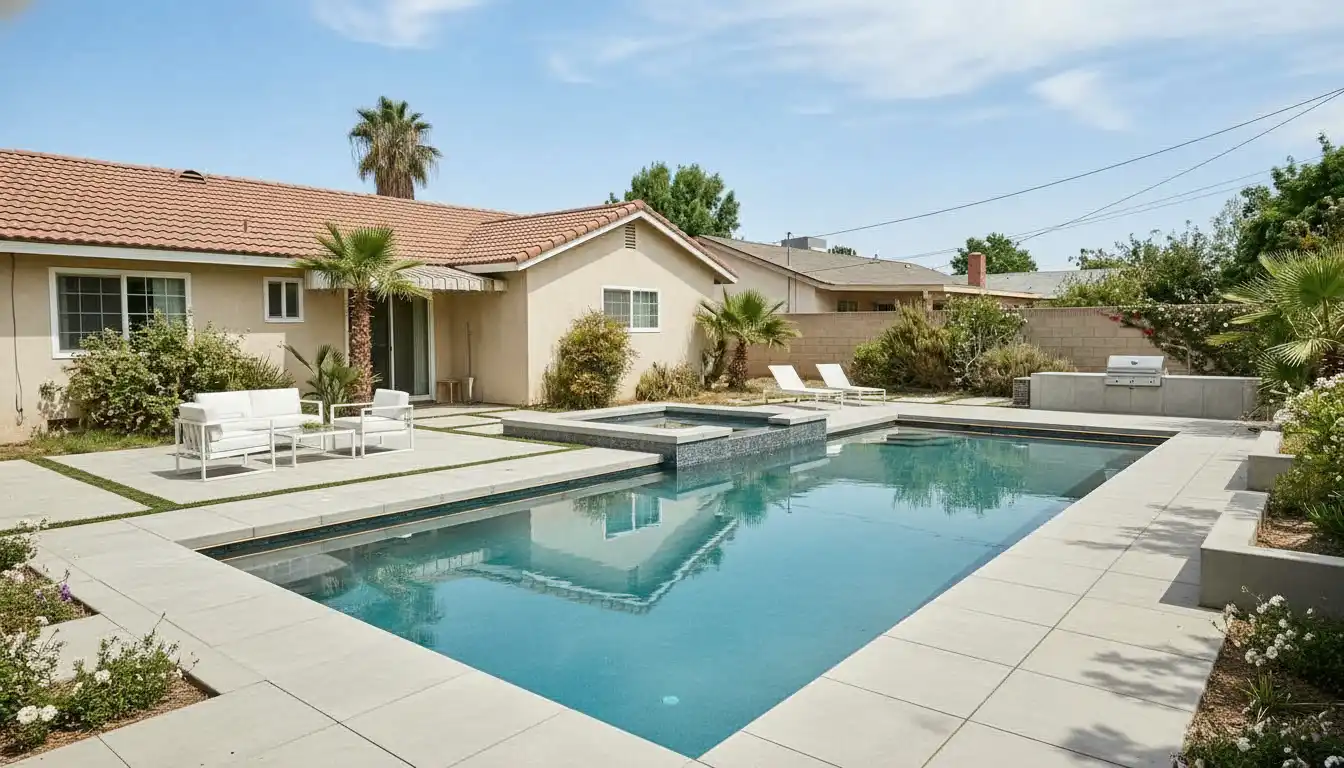 After Quick preview · Poolside retreat